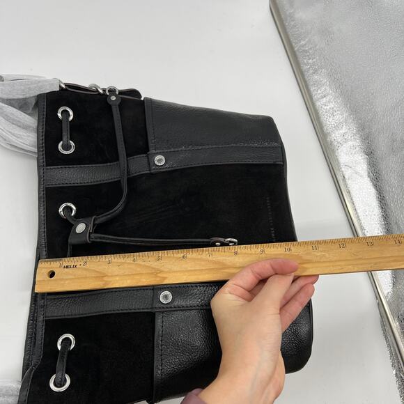 Aimee Kestenberg About Town Suede Drawstring Bags Black - Picture 12 of 16